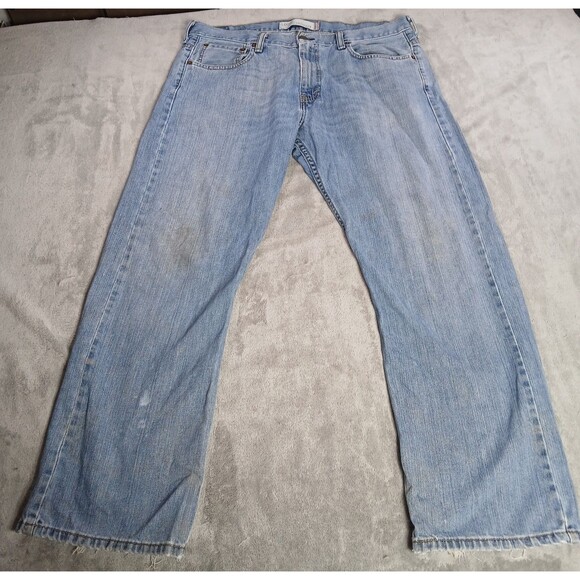 Vintage Levis Mens 36x28 (Tag 34x30) Blue 569 Loose Straight Denim Jeans Grunge - Picture 1 of 13